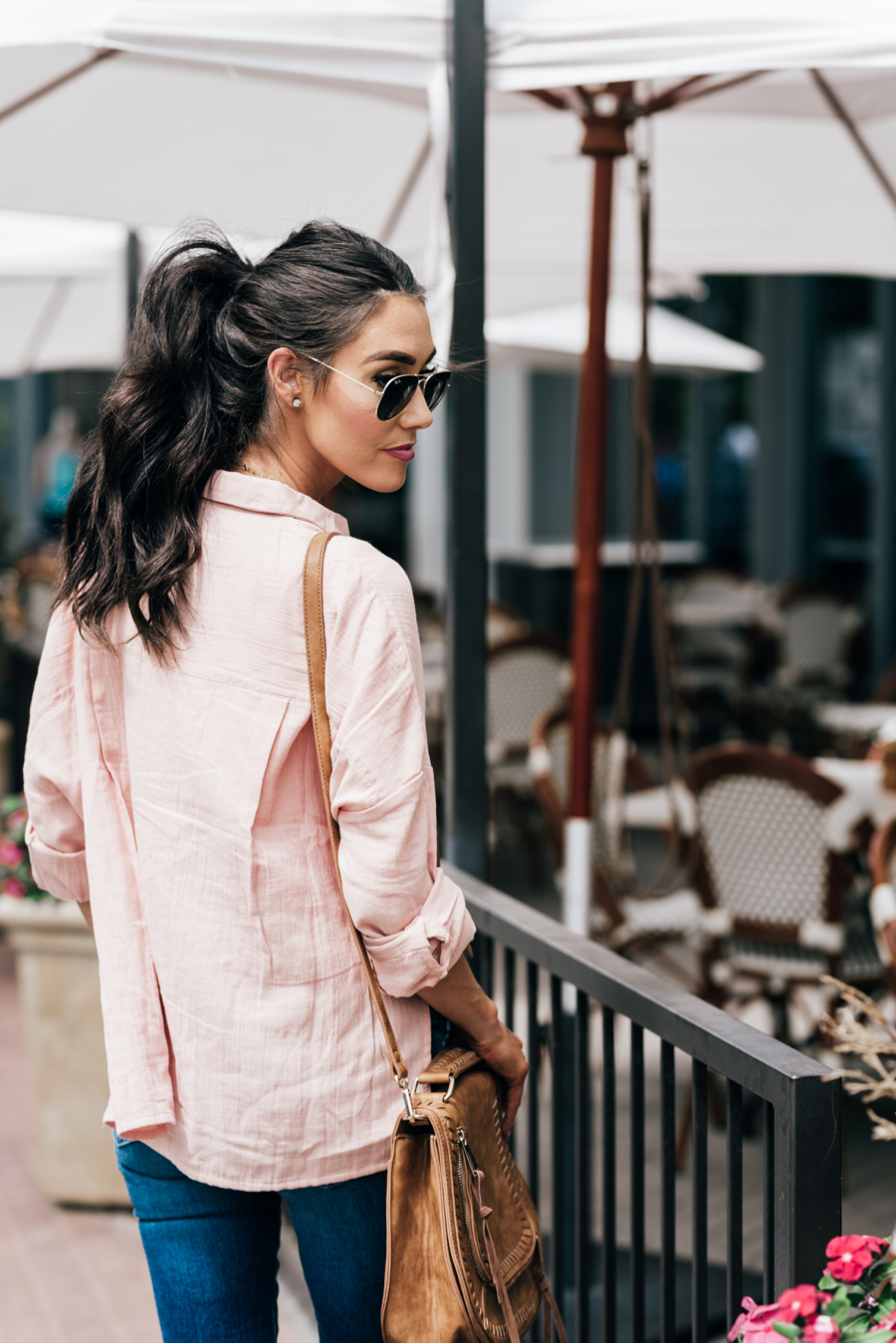 Oversized Pink Button Up