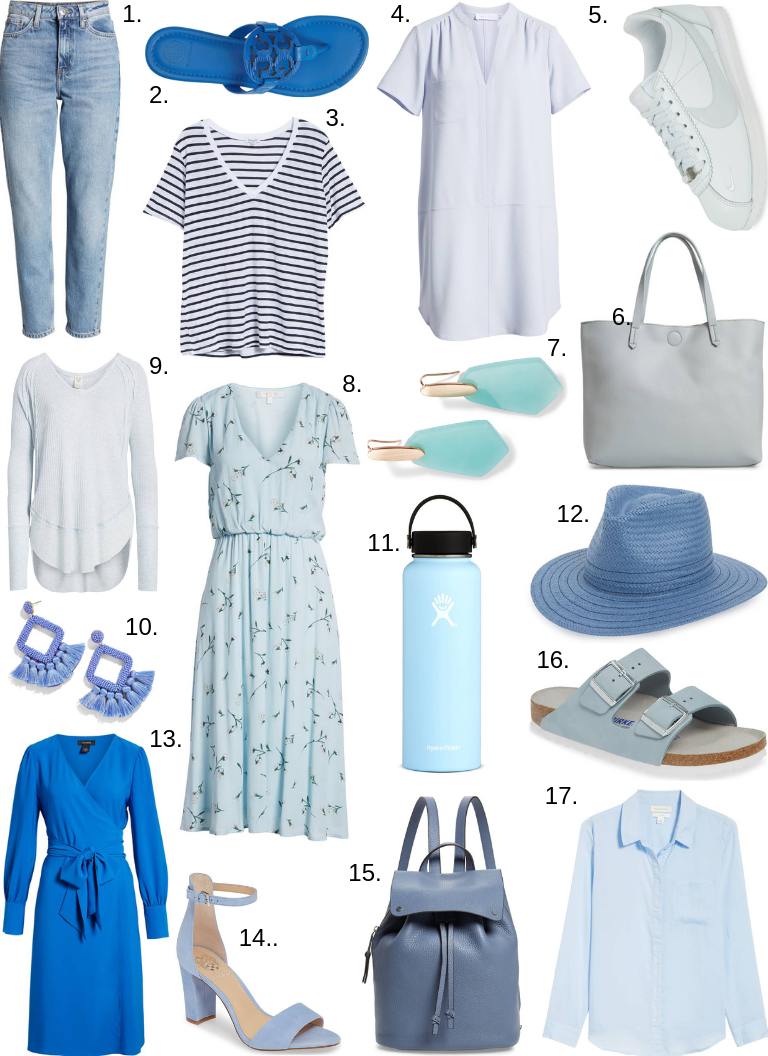 hues of blue for spring